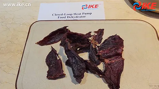 Drying beef jerky with an IKE food dryer