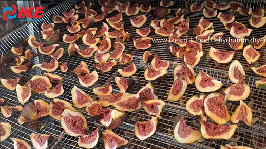 How do the IKE fruit and vegetable dryer dry figs?